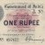 Gallery » British India Notes » King George 5 » 1 Rupees » 1st Issue » Si No 097872